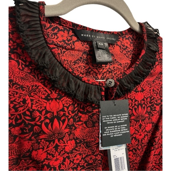 MARC BY MARC JACOBS Strawberry Thief Peplum Top - Picture 5 of 14